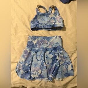 Old Navy Light Blue Floral Kids Matching Set